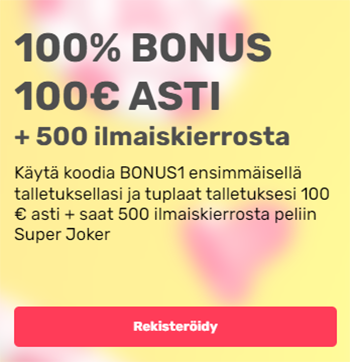 Lunasta kasinobonus talletuskoodi
